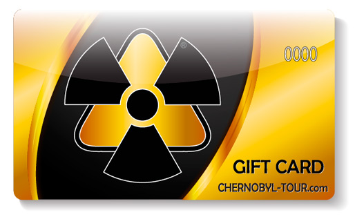 A gift certificate for a trip to Chernobyl Exclusion Zone Pripyat town